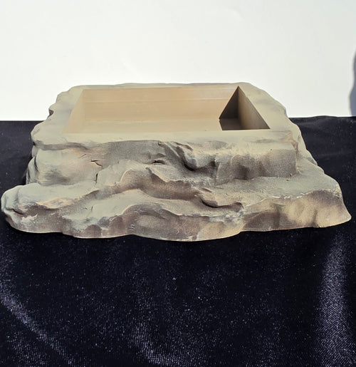 3D Natural Rock Reptile Water Dish & Soaking Basin