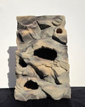 Realistic Rock Wall Terrarium Panel with Multi-Level Cave System